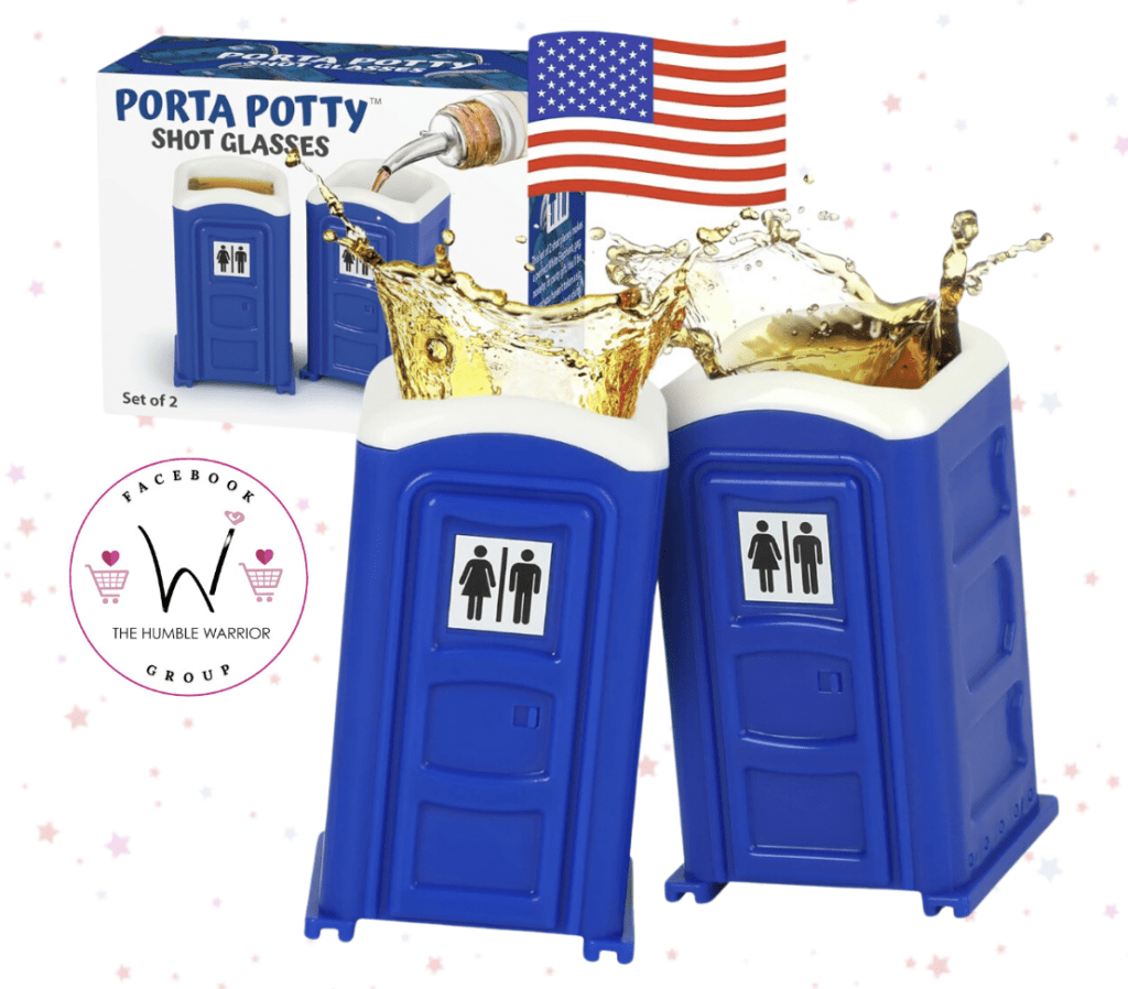Porta Potty shot glasses!